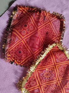 Bandhani Decorative Ritual Cloths - Pair