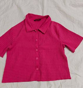 Pink Casual Shirt For Women