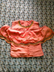 Coral Lehenga For Girls