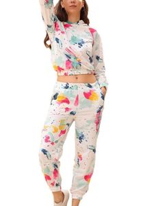 Women Crop Hoodie And Joggers Set (lightning Deal)