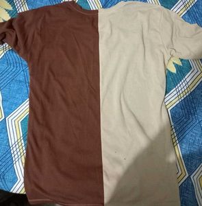 Color Block Butterfly Graphic Tee Oversized