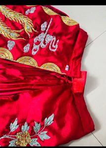 Red Embroidered Chinese Wedding Jacket