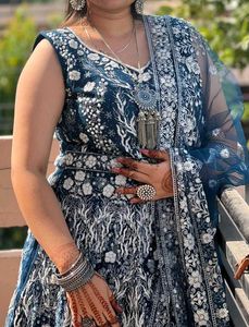 Elegant Blue Lehenga Choli