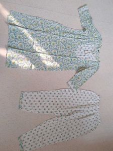 Floral Print Kurta Set