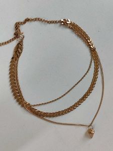 ✨ Brand New 3-Layered Gold-Tone Necklace ✨