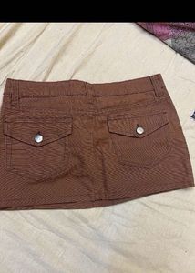 Brown Mini Skirt