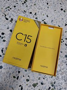 Realme C15 Mobile Phone Empty Box