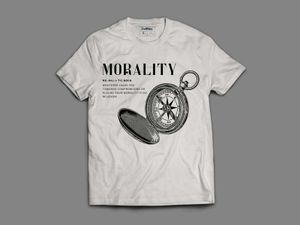 Printed Typography T Shirt - White