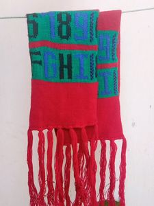 Kids Muffler Woollen With Numbers And Alphabet