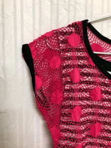 Rose Pink Short Sleeve Top