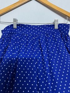 Blue Polka Dot Midi Skirt💙🤍
