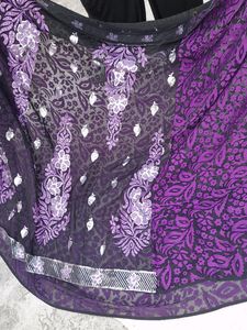 Very Light Sequince Net Saree