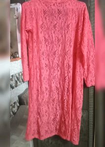 Coral Lace Duster