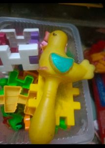 Combo Of Toys Puzzle Badminton And One Bird