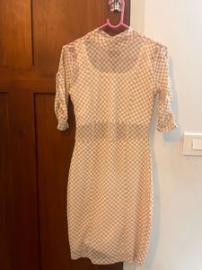 Ginger By Lifestyle Mesh-Detail Bodycon Dress – XS