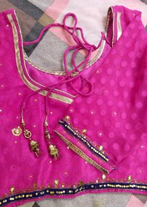 Beautiful Saree With Embroidery