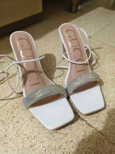 Brand New White Heels With Doori