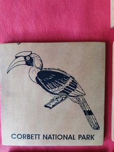 Wooden tea coaster