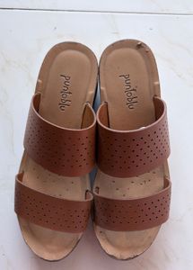 Puntoblu Brown Leather Heels