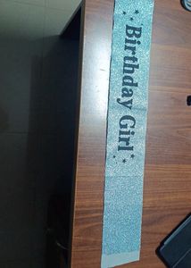 Birthday sash