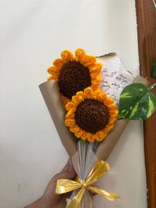 Crochet Sunflower Bouquet
