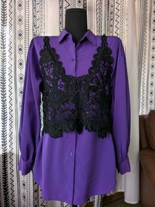 Purple Long Sleeve Top