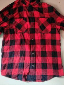 Red & Black Flannel Shirt