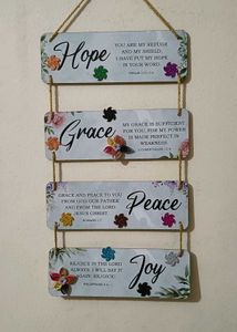 Inspirational Wall Hanging with Quotes of Jesus