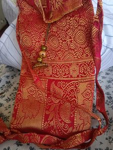 Red &amp; Gold Sling Bag