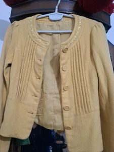 Elegant Mustard Yellow Jacket