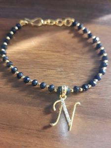 Braclelet With Stone Studded Initials