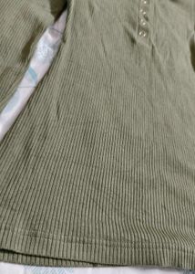 Olive Green Ribbed Dress