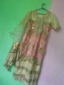 Elegant Embroidered Kameez With Dupatta