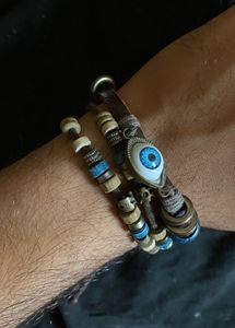Boho Eye Leather Bracelet