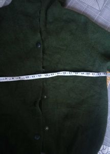 Dark Green Cat Cardigan
