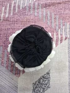 Hair Bun With Flowers