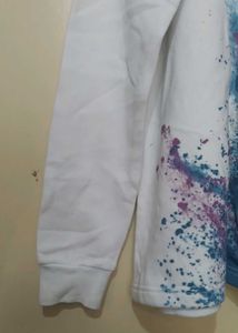 H&amp;M Basic White Pullover Hoodie (US 16/18)
