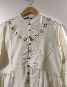 White Slit Kurti....