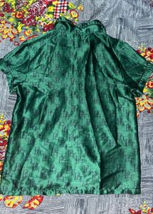 Plt Emerald Green Satin Night Dress