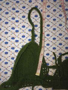 Crochet Bra Top_ Olive Green
