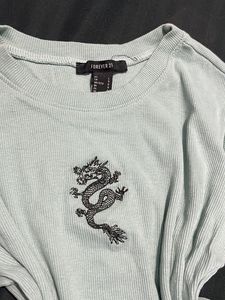 Light Blue FOREVER 21 CROP TOP