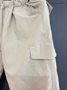 Beige Parachute Pants
