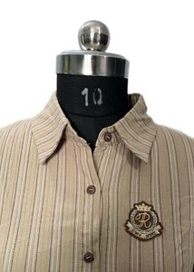 Striped Button-Down Shirt