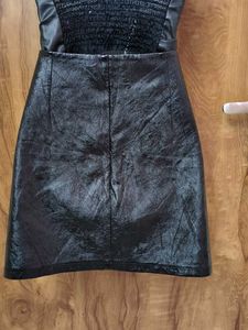 new leather set of corset(28-32) and midi(32