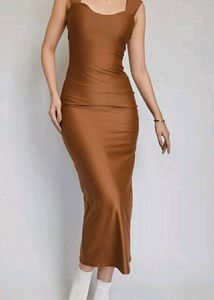 Caramel Bodycon Dress