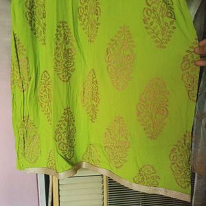 Green Kurti Set