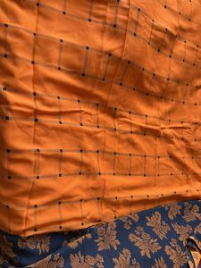 Daily Wear Orange Saree