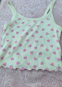 Cute Heart Print Tank Top