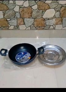 RENBERG BLUE ORCHID NONSTICK KADAI WITH LID