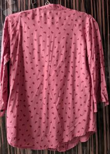 Pink Heart Print Top